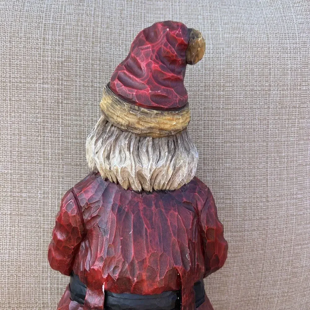 VTG Craig Kirkwood Signed Folk Art 15” Old World Santa Claus Hand Carved Wyoming